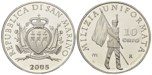 SAN MARINO - Monetazione in euro. - 10 Euro 2005.
