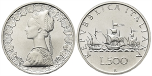 ROMA - Repubblica Italiana, dal 1946. - 500 Lire 1998.