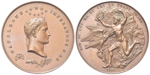 NAPOLEONE BONAPARTE - Periodo Napoleonico, dal 1795 al 1815. - Medaglia 1816 opus anonimo.