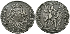 LUCCA - Repubblica, 1369-1799. - Scudo 1744.