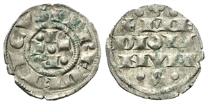 MILANO - Monete a nome di Federico Imperatore, 1185 -1240. - Denaro imperiale piano.