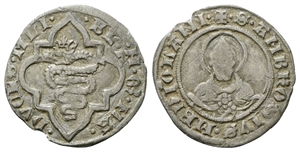 MILANO - Bianca Maria Visconti e Galeazzo Maria Sforza, 1466-1468. - Soldo.