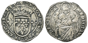 MILANO - Luigi XII d’Orleans, Re di Francia e Duca di Milano, 1500-1513. - Grosso regale da 6 Soldi.