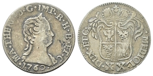 MILANO - Maria Teresa d'Asburgo, Imperatrice e Duchessa di Milano, 1740-1780. - 20 Soldi 1762.