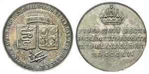 MILANO - Francesco I (II) d'Asburgo Lorena, Re del Lombardo Veneto, 1815-1835. - Medaglia o Gettone 1815 del Giuramento delle Province Lombarde.