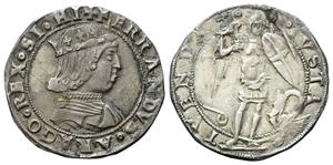 NAPOLI - Ferdinando I d’Aragona (Ferrante), 1458-1494. - Coronato, senza sigle.