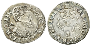 NAPOLI - Carlo V D’Asburgo, Re di Spagna, Sicilia, Napoli, 1516-1556, Imperatore, 1519-1556. - Carlino.