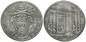 ROMA - Clemente X (Emilio Altieri), 1670-1676. - Piastra 1675 Giubileo.
