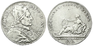 ROMA - Clemente XII (Lorenzo Corsini), 1730-1740. - Testone 1736 a. VII.