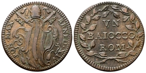 ROMA - Benedetto XIV (Prospero Lorenzo Lambertini), 1740-1758. - Baiocco.