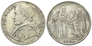 ROMA - Gregorio XVI (Bartolomeo Alberto Cappellari), 1831-1846. - Scudo 1834 a. IV.