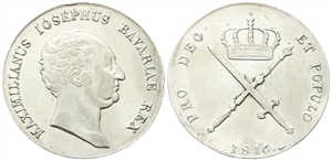 GERMANIA - Bayern. Maximilian IV Joseph, 1799-1805. - Tallero 1816.