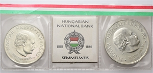 UNGHERIA - Repubblica Popolare, 1949-1989. - 100 e 50 Forint 1968, Ignác Semmelweis.