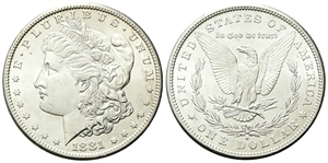 USA - Federazione. - Dollaro 1881 S, zecca di San Francisco.