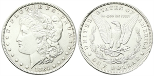 USA - Federazione. - Dollaro 1884, zecca di Philadelphia.