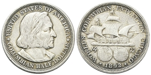 USA - Federazione. - 1/2 Dollaro 1892, Colombo.