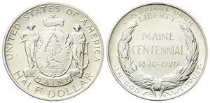USA - Confederazione. - Half Dollar 1920, Maine Statehood Centennial.