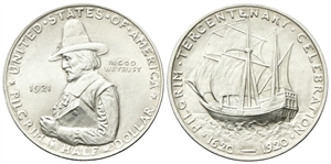 USA - Confederazione. - Half Dollar 1921, Pilgrim Tercentenary.