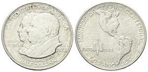 USA - Confederazione. - Half Dollar 1923, Monroe Doctrine Centennial.