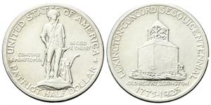 USA - Confederazione. - Half Dollar 1925, Lexington-Concord Sesquicentennial.
