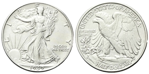 USA - Federazione. - Half Dollar 1939 Walking Liberty D, zecca di Denver.