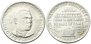 USA - Confederazione. - Half Dollar 1951, Booker T. Washington Memorial.
