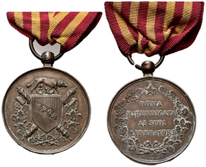 ROMA - Durante Vittorio Emanuele II, 1861-1878. - Medaglia 1870 commemorativa della liberazione di Roma opus C. Moscetti.