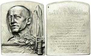 TRIESTE - Durante Vittorio Emanuele III, 1900-1943. - Placchetta 1922 opus A. Donzelli.