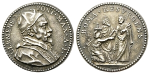 ROMA - Clemente X (Emilio Altieri), 1670-1676. - Medaglia 1670 a. I opus G. Lucenti.
