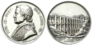 ROMA - Pio IX (Giovanni Maria Mastai Ferretti), 1846-1878. - Medaglia 1851 a. VI opus G. Cerbara.