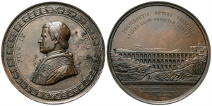 ROMA - Pio IX (Giovanni Maria Mastai Ferretti), 1846-1878. - Medaglia 1854 opus N. Cerbara e G. Bianchi.