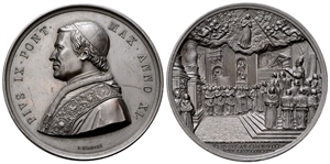 ROMA - Pio IX (Giovanni Maria Mastai Ferretti), 1846-1878. - Medaglia 1856 a. XI opus G. Bianchi.