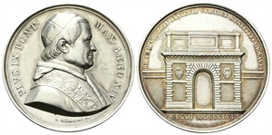 ROMA - Pio IX (Giovanni Maria Mastai Ferretti), 1846-1878. - Medaglia 1859 a. XIV opus P. Girometti.
