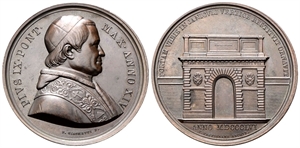 ROMA - Pio IX (Giovanni Maria Mastai Ferretti), 1846-1878. - Medaglia 1859 a. XIV opus P. Girometti.