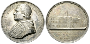 ROMA - Pio IX (Giovanni Maria Mastai Ferretti), 1846-1878. - Medaglia 1863 a. XVIII opus G. Bianchi.