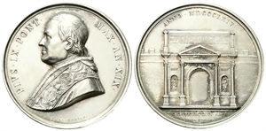 ROMA - Pio IX (Giovanni Maria Mastai Ferretti), 1846-1878. - Medaglia 1864 a. XIX opus G. Bianchi.