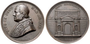 ROMA - Pio IX (Giovanni Maria Mastai Ferretti), 1846-1878. - Medaglia 1864 a. XIX opus G. Bianchi.