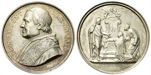 ROMA - Pio IX (Giovanni Maria Mastai Ferretti), 1846-1878. - Medaglia 1871 a. XXVI opus G. Bianchi.