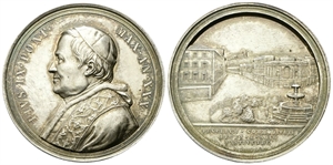 ROMA - Pio IX (Giovanni Maria Mastai Ferretti), 1846-1878. - Medaglia 1875 a. XXX opus G. Bianchi.