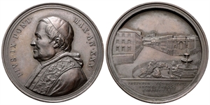 ROMA - Pio IX (Giovanni Maria Mastai Ferretti), 1846-1878. - Medaglia 1875 a. XXX opus G. Bianchi.
