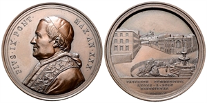 ROMA - Pio IX (Giovanni Maria Mastai Ferretti), 1846-1878. - Medaglia 1875 a. XXX opus G. Bianchi.