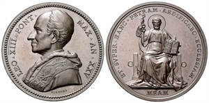 ROMA - Leone XIII (Vincenzo Gioacchino Luigi Pecci), 1878-1903. - Medaglia 1902 a. XXV opus F. Bianchi.