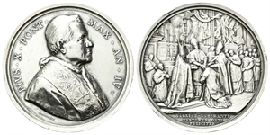 ROMA - Pio X (Giuseppe Melchiorre Sarto), 1903-1914. - Medaglia 1906 a. IV opus F. Bianchi.