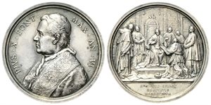 ROMA - Pio X (Giuseppe Melchiorre Sarto), 1903-1914. - Medaglia 1908 a. VI opus F. Bianchi.