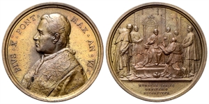 ROMA - Pio X (Giuseppe Melchiorre Sarto), 1903-1914. - Medaglia 1908 a. VI opus F. Bianchi.