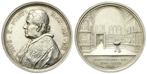 ROMA - Pio X (Giuseppe Melchiorre Sarto), 1903-1914. - Medaglia 1909 a. VII opus F. Bianchi.