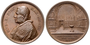 ROMA - Pio X (Giuseppe Melchiorre Sarto), 1903-1914. - Medaglia 1909 a. VII opus F. Bianchi.