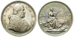 ROMA - Pio X (Giuseppe Melchiorre Sarto), 1903-1914. - Medaglia 1910 a. VIII opus F. Bianchi.