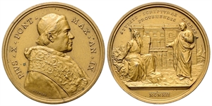 ROMA - Pio X (Giuseppe Melchiorre Sarto), 1903-1914. - Medaglia 1912 a. IX opus F. Bianchi.
