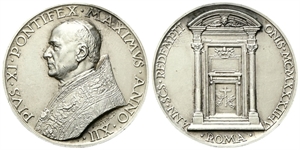 ROMA - Pio XI (Achille Ratti), 1922-1939. - Medaglia 1933 a. XII opus A. Mistruzzi.